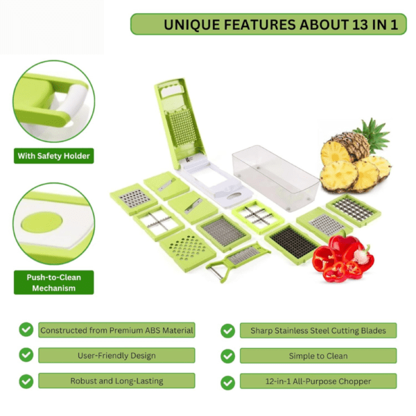 13 in 1 Multipurpose Vegetable Chopper - Image 3