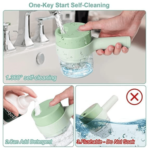 4-in-1 Portable Electric Vegetable Cutter Set - Image 6