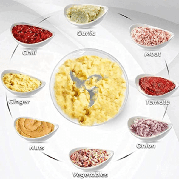 4-in-1 Portable Electric Vegetable Cutter Set - Image 7