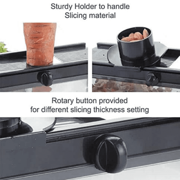 Plastic Cutter Slicer with Holder and Container - Image 2