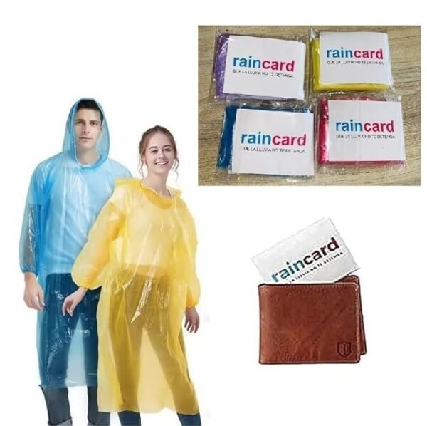 Unisex Waterproof Rain Card (Pack of 2)