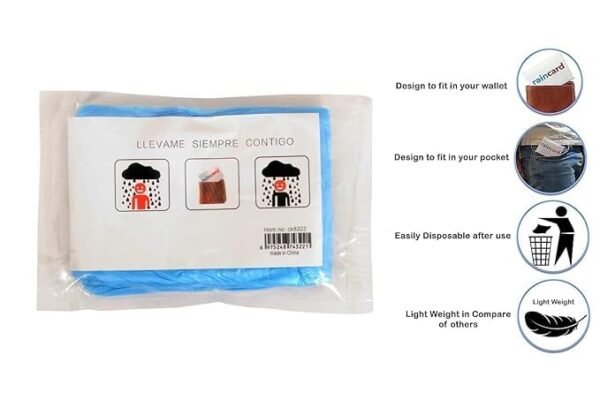 Unisex Waterproof Rain Card (Pack of 2) - Image 4